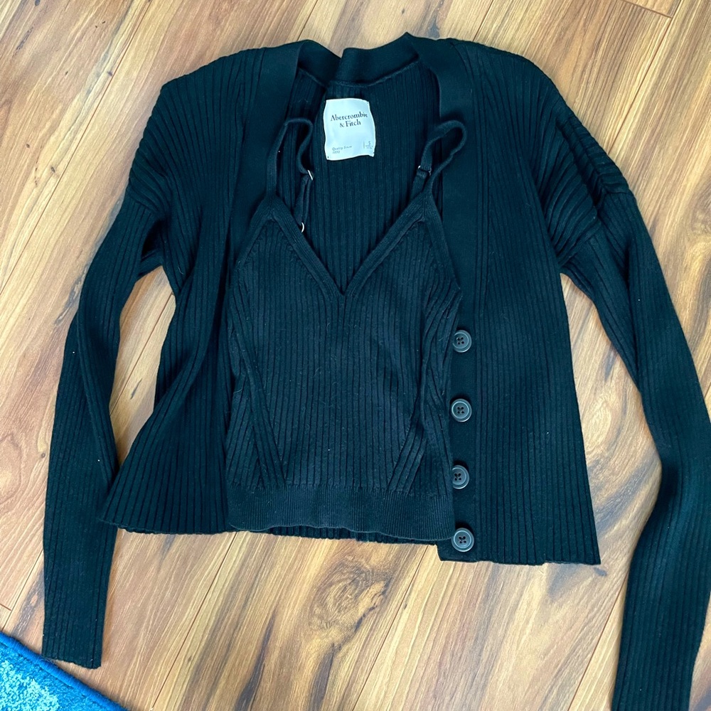 Abercrombie & Fitch Cardigan tank set